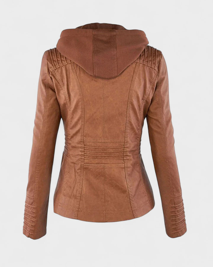 Alberte™ | Læderjakke