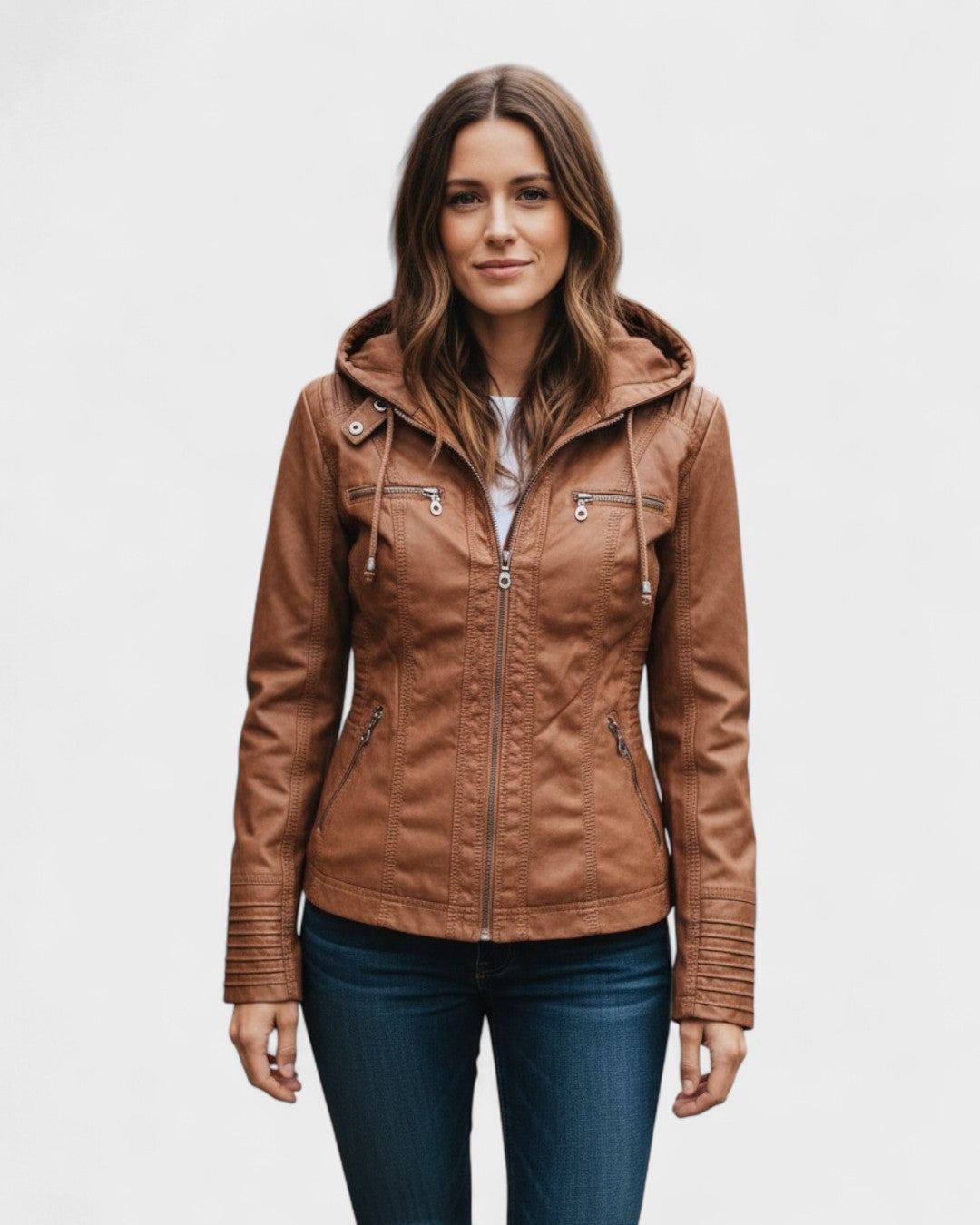 Alberte™ | Læderjakke