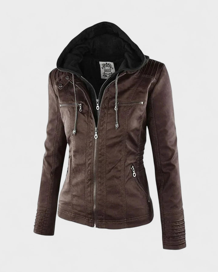 Alberte™ | Læderjakke