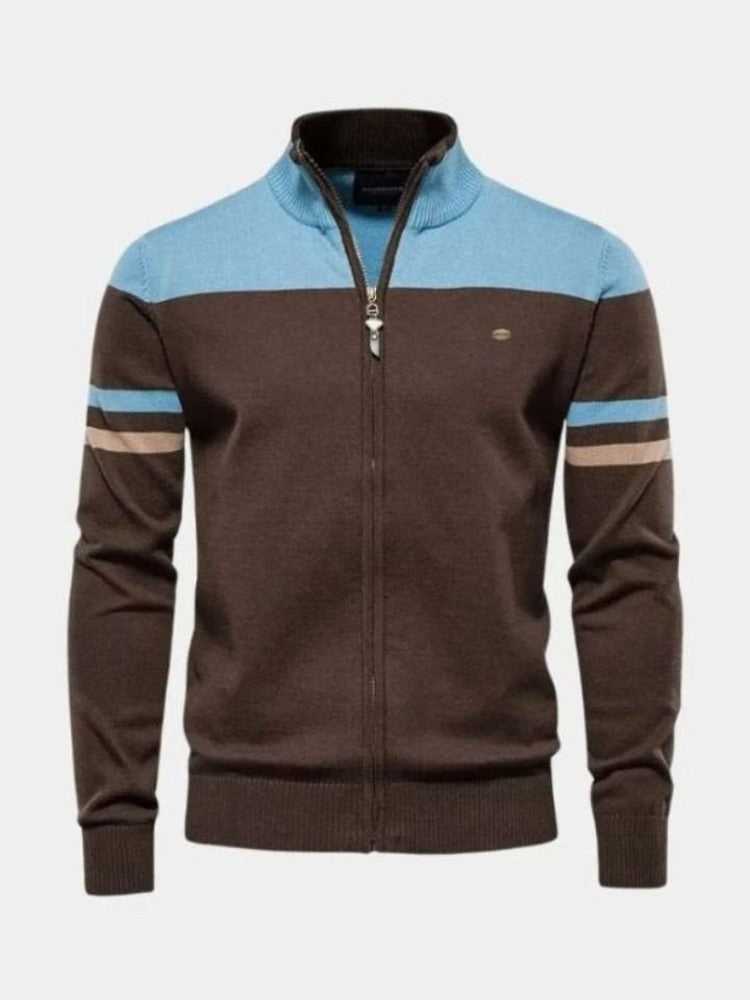 Anders™ | Strikcardigan med Lynlås