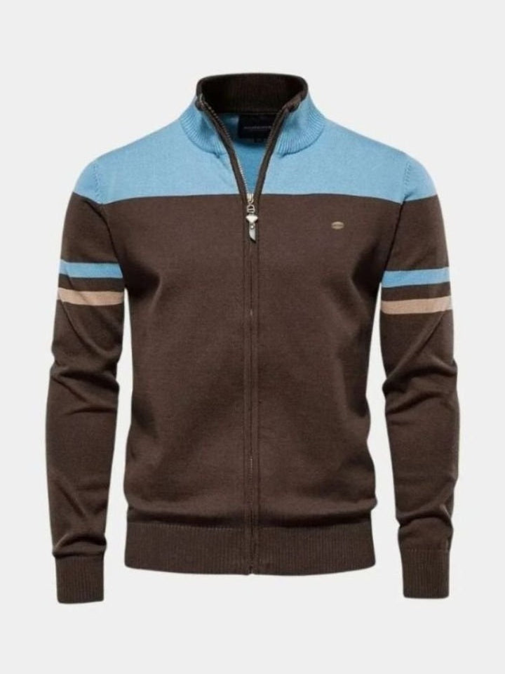 Anders™ | Strikcardigan med Lynlås