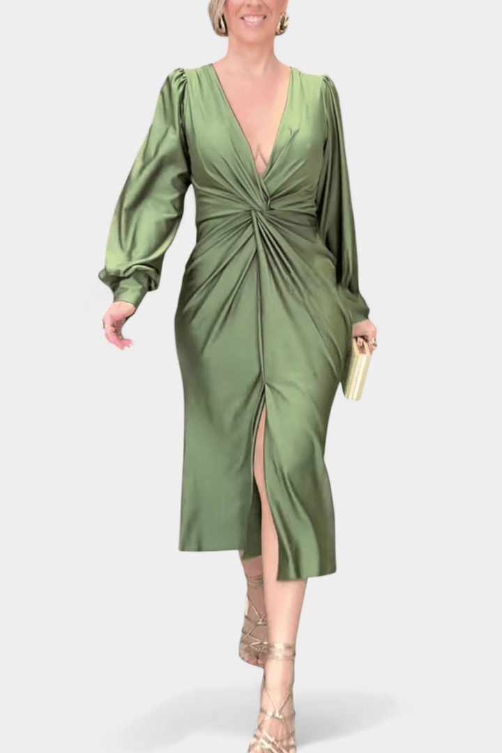 Bodil | Tidløs V-halskjole