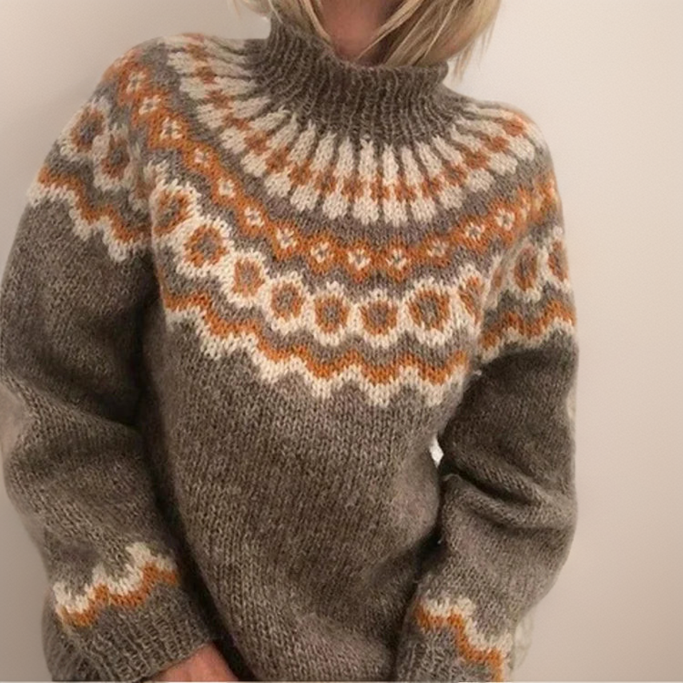 Carla | Vintage Islandstrikpullover