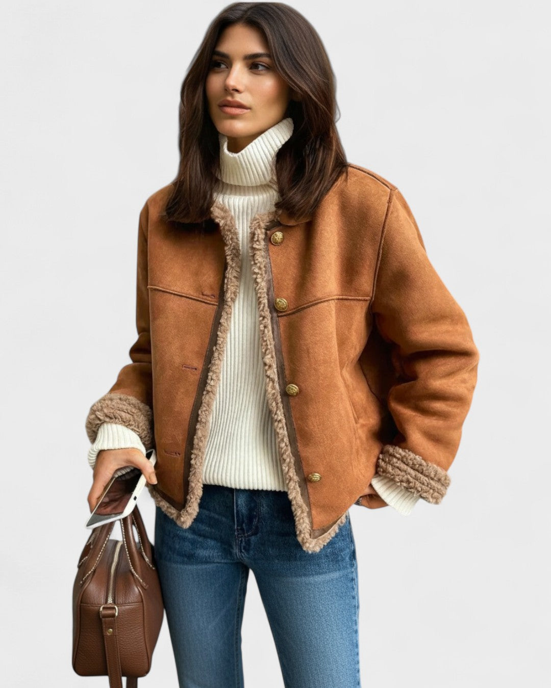 Ellinor™ | Lammeskindsfrakke