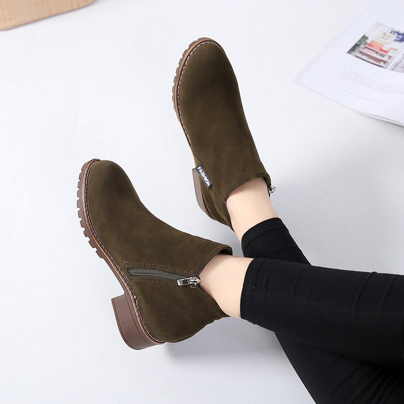 Emilia™ | Klassiske vinterstøvler med lav hæl