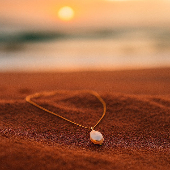 Freja | Guldkantet Halskæde