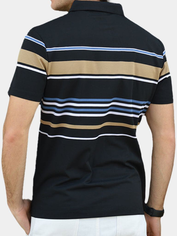 Kasper™ | Solnedgang Stribet Polo