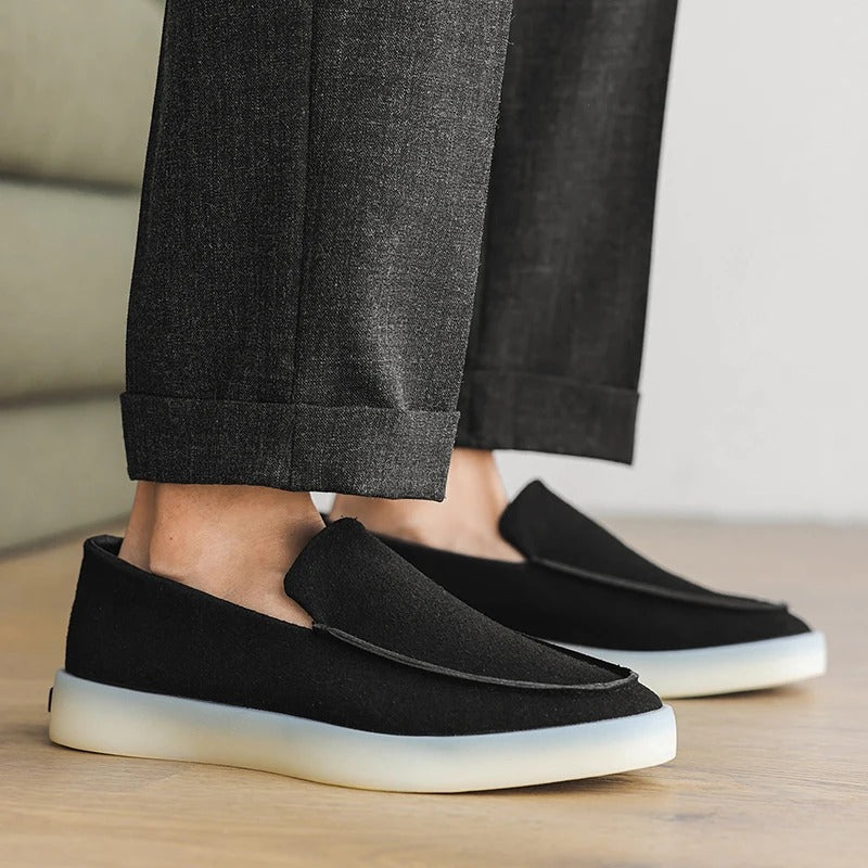Klassiske Suede Business Loafers