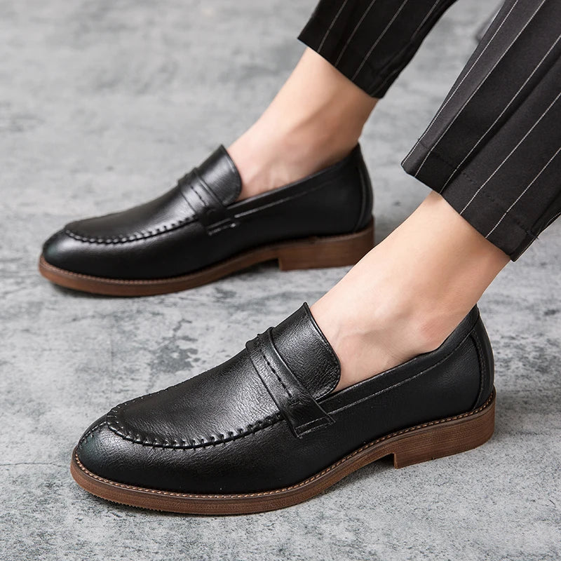 Læder Dress Loafers