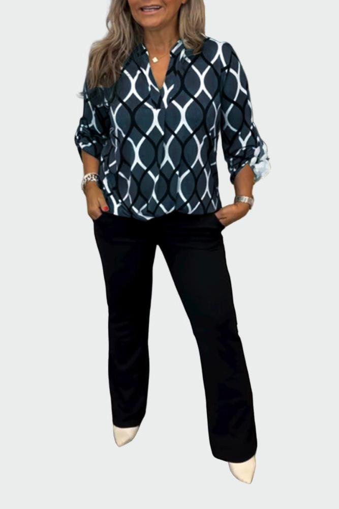 Lene | Grafisk Ivy-bluse