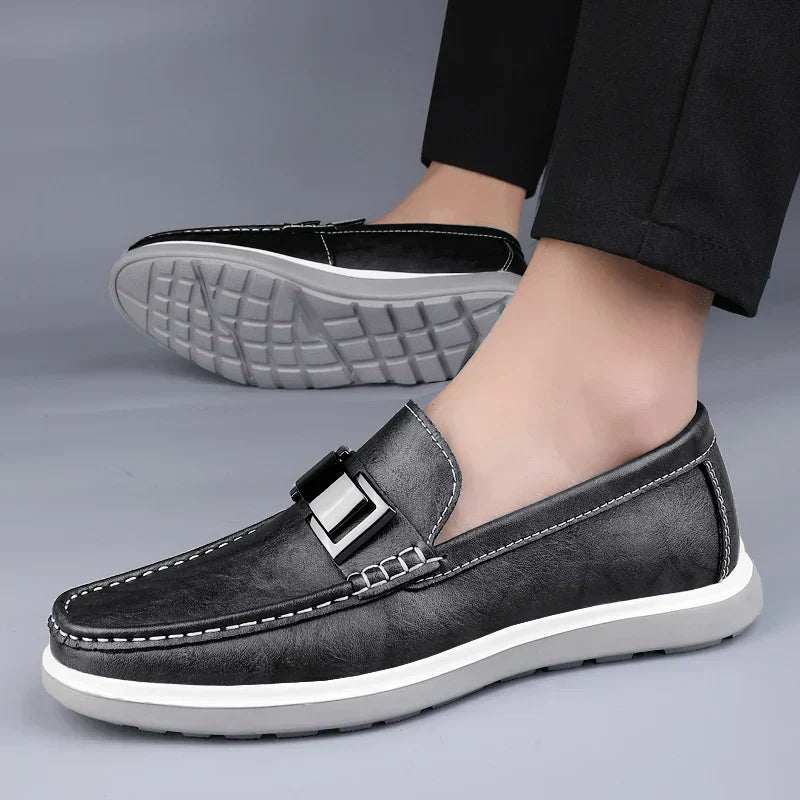 Luksus Læder Loafers