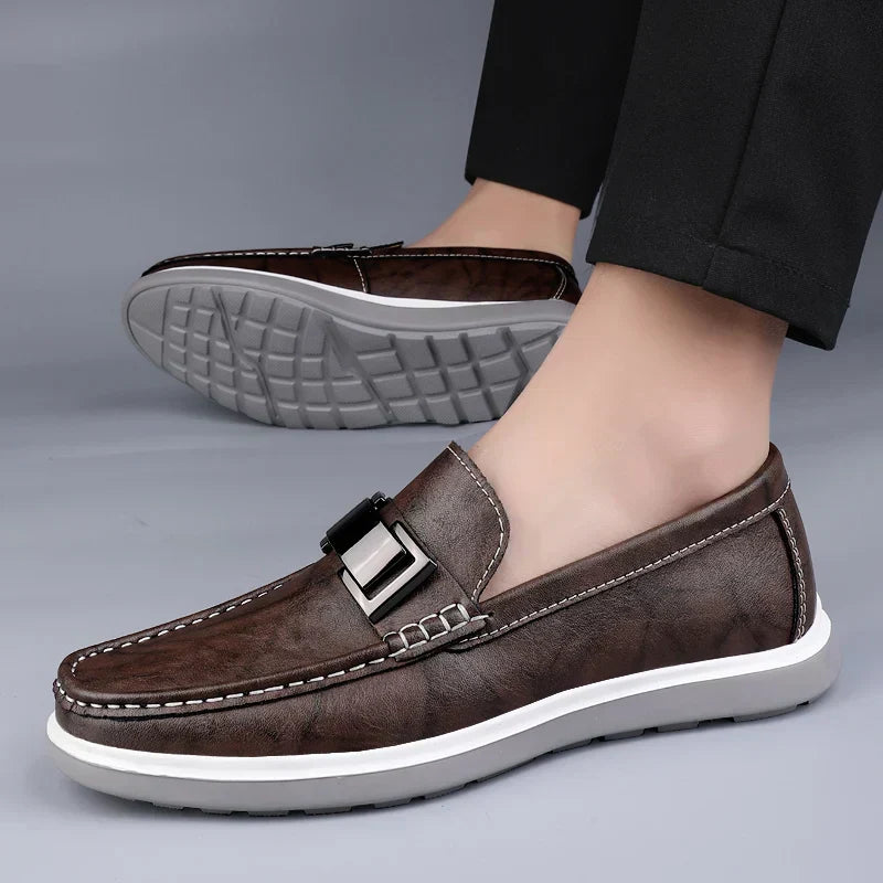 Luksus Læder Loafers
