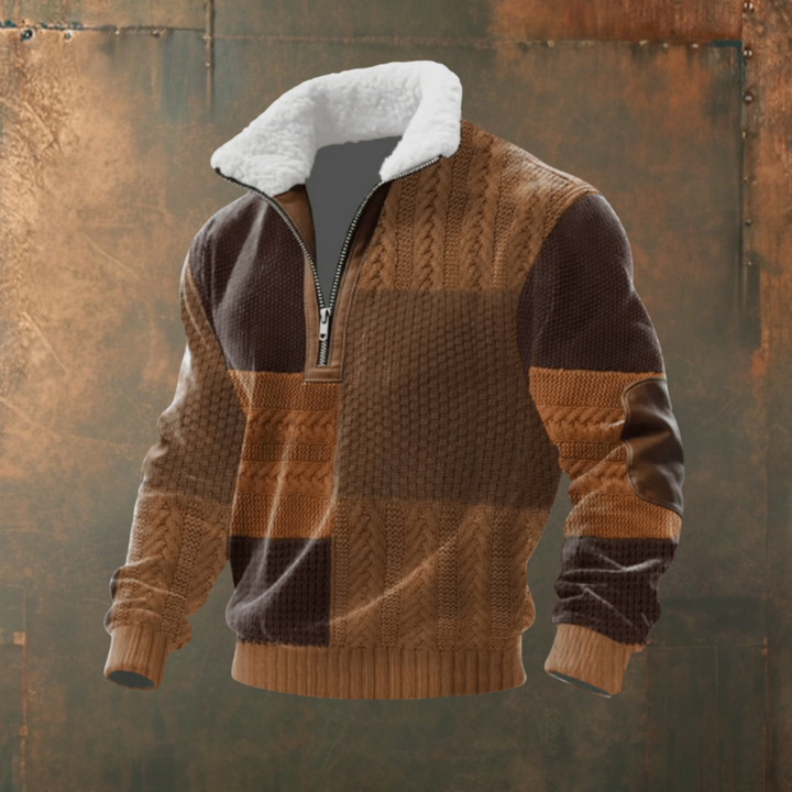 Marcus™ | Stilfuld herresweater med varm fleecekrave