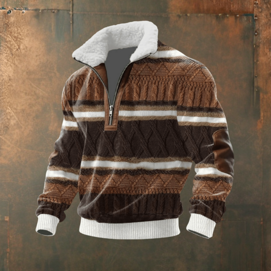 Marcus™ | Stilfuld herresweater med varm fleecekrave