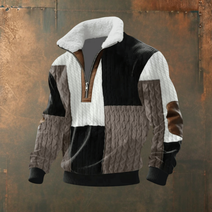 Marcus™ | Stilfuld herresweater med varm fleecekrave