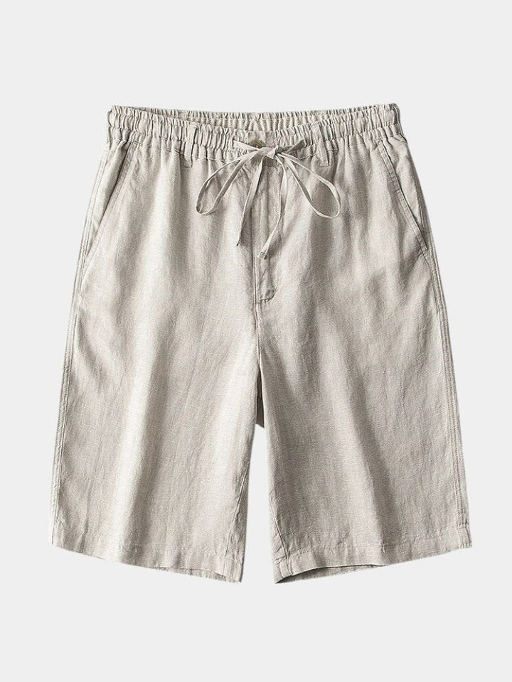 Mikkel™ | Grå Hørshorts Mariner