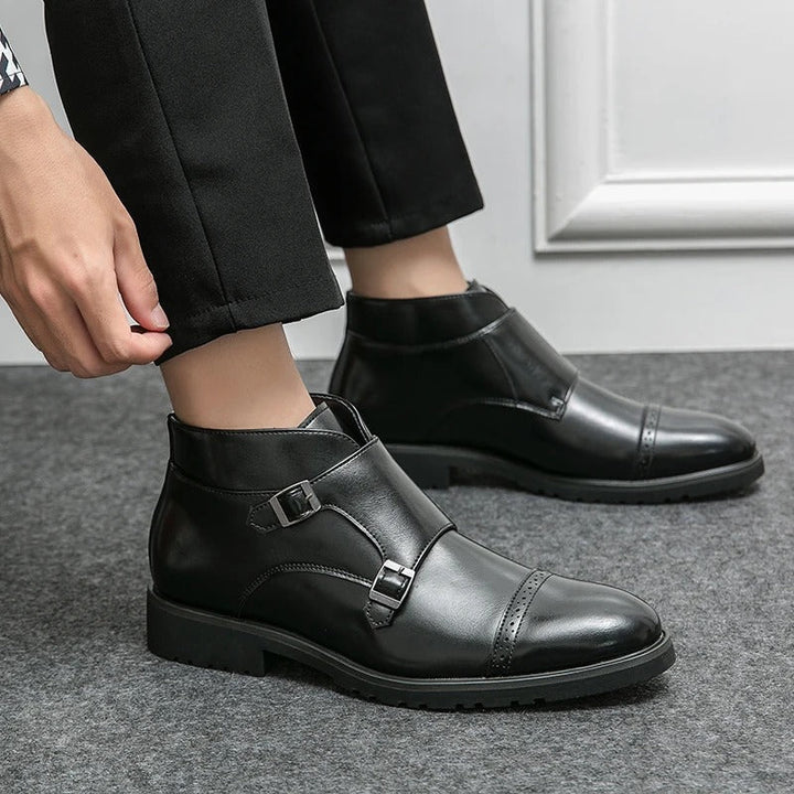 Parker™ | Kunstlæder Dobbelt-Monk-strap Støvler