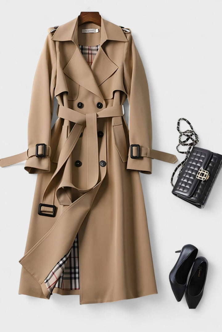 Saara™ | Elegant frakke med taljebælte