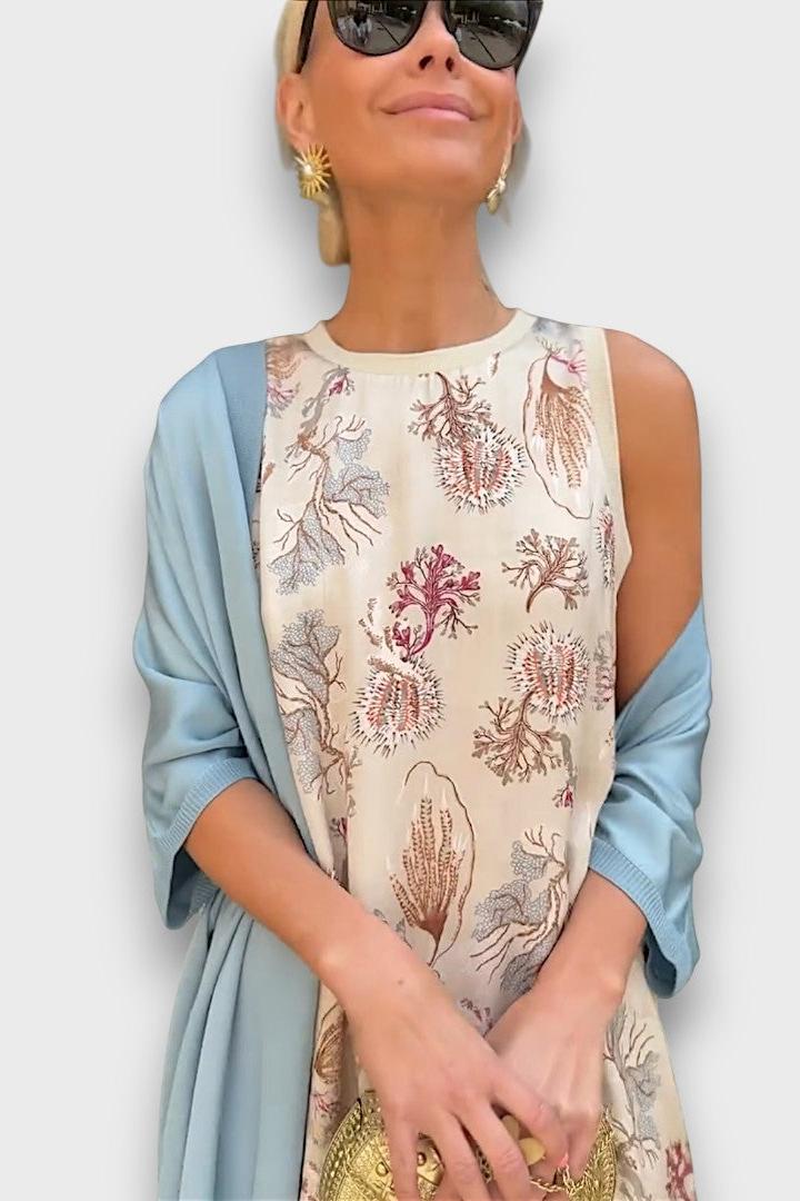 Signe | Blomstret langkjole