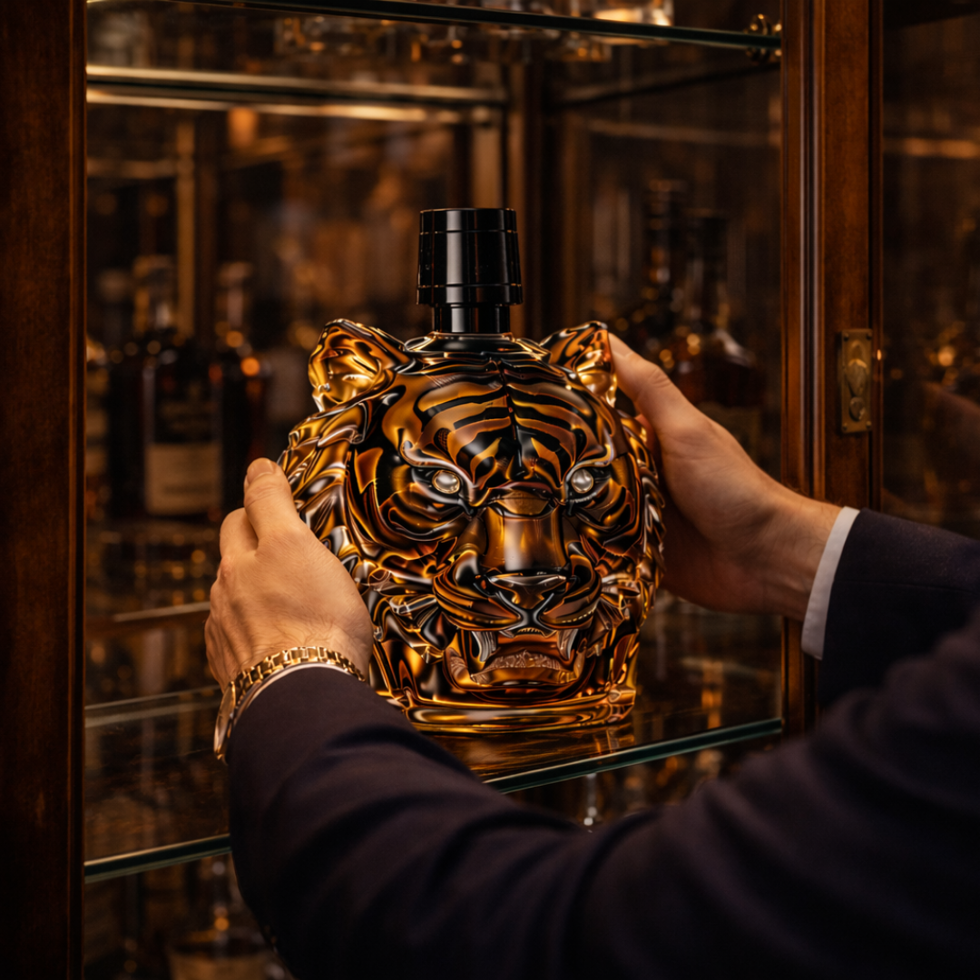 Whiskyflasker - Tigerudgave