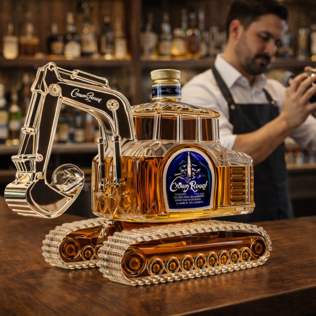 Whiskyflaske - Gravemaskineudgave