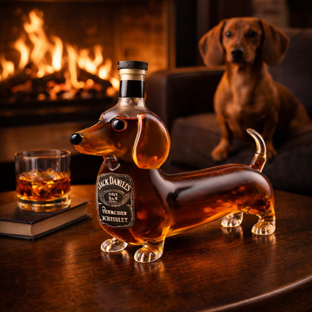 Whiskyflaske Jack Daniel's - Dachshund Edition