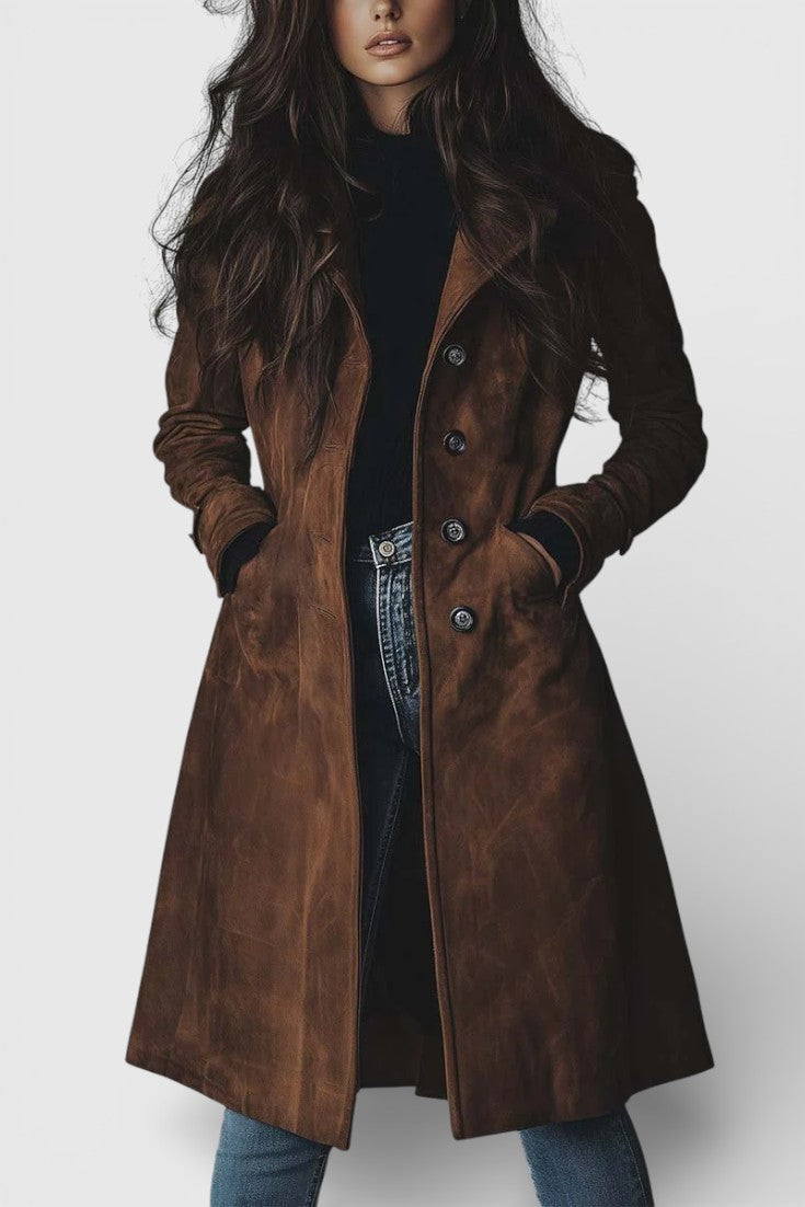 Teresa™ | Ruskinds Trenchcoat i Vintage-stil