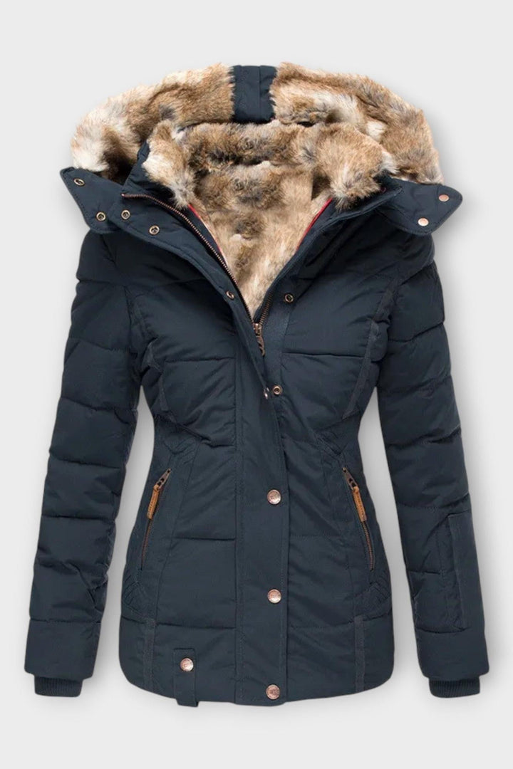 Thilde™ | Frakke med blødt pelsfor