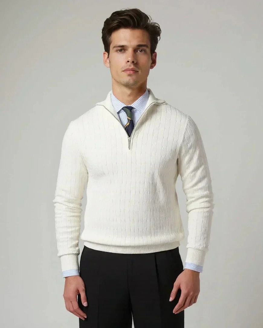 Tobias™ | Zip Trøje med Mønster