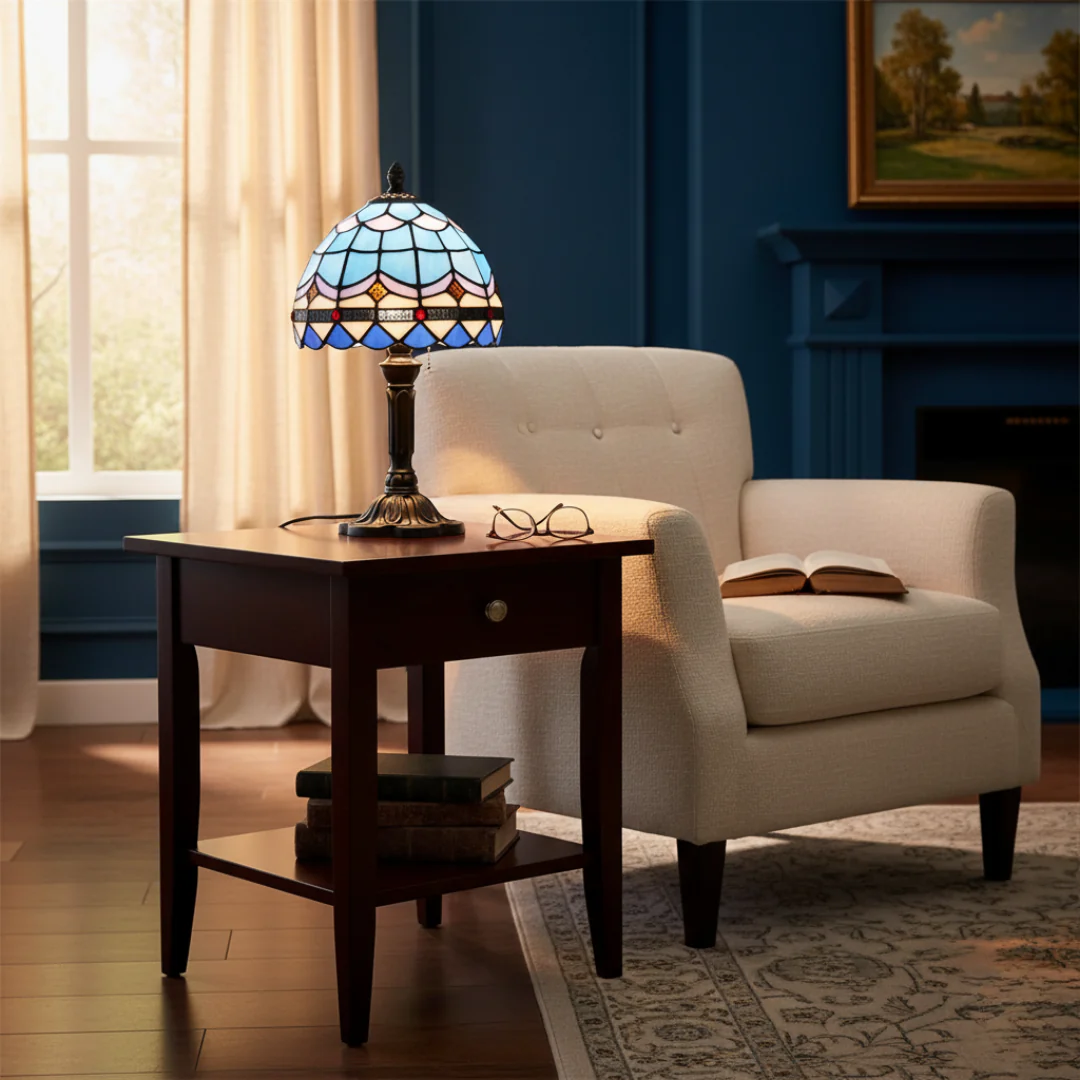 Nordlys Tiffany-lampen